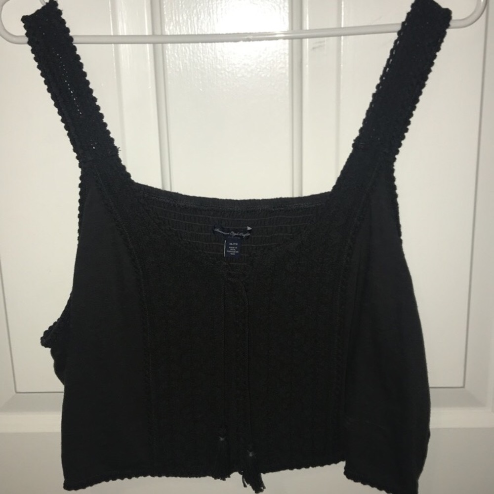 Gray Crop Top